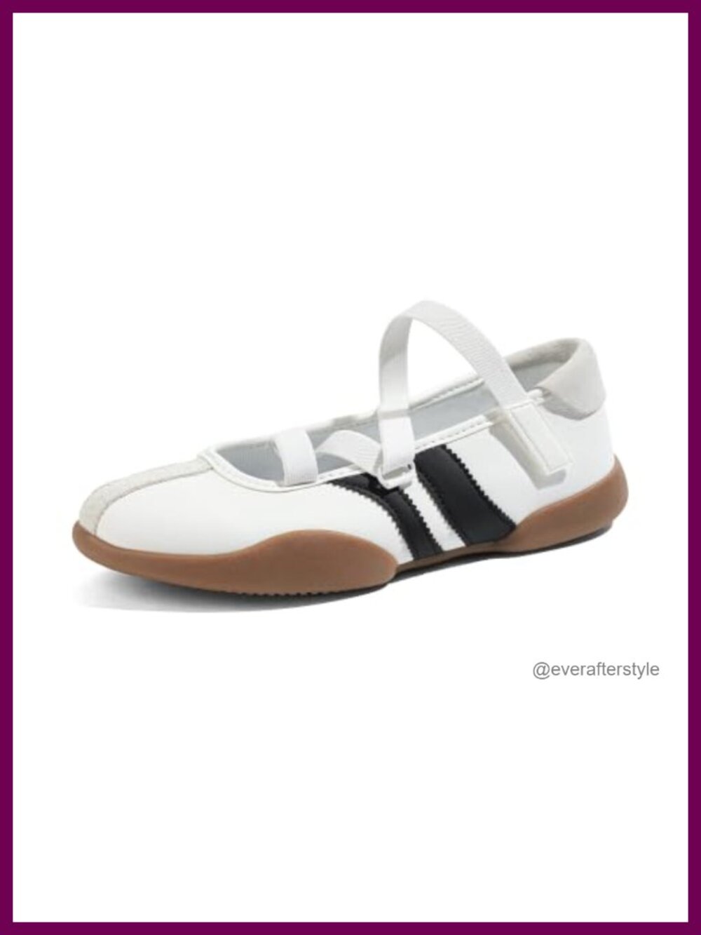 Slip On Mary Jane Sneakers Faux Leather Ballet Flats Casual Shoes